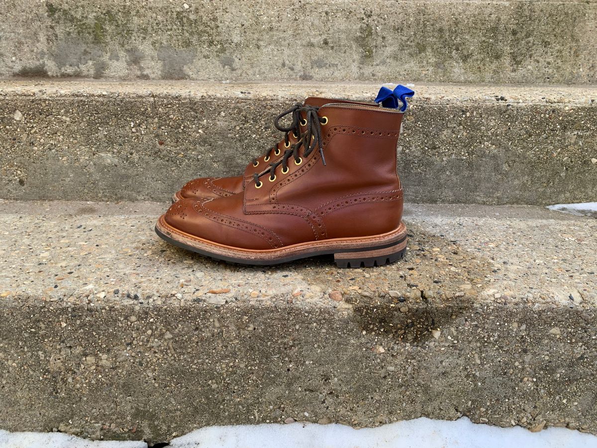 Photo by lockloam on February 5, 2023 of the Tricker's Stow Country Boot in Unlisted Leather.