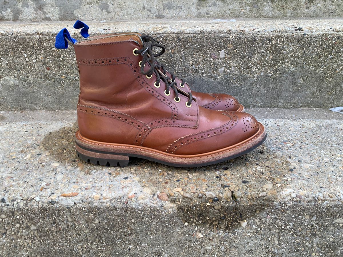 Photo by lockloam on February 5, 2023 of the Tricker's Stow Country Boot in Unlisted Leather.