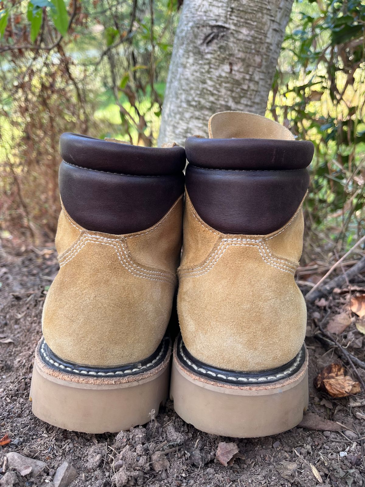 Photo by Chhh1984 on October 2, 2025 of the White's X Filson Shop Boot in Natural Tan Roughout.