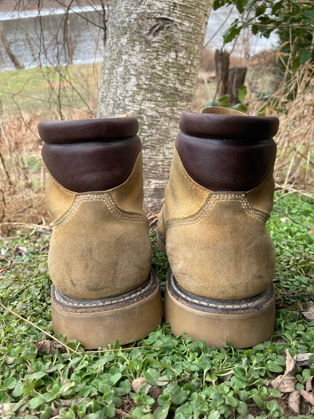 Photo by Chhh1984 on January 5, 2026 of the White's X Filson Shop Boot in Seidel Natural Suede.