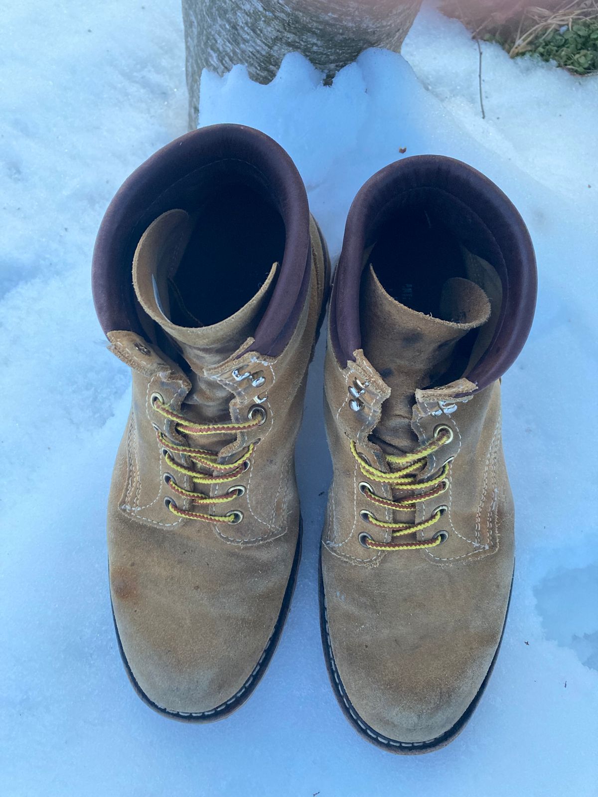 Photo by Chhh1984 on February 4, 2026 of the White's X Filson Shop Boot in Seidel Natural Suede.