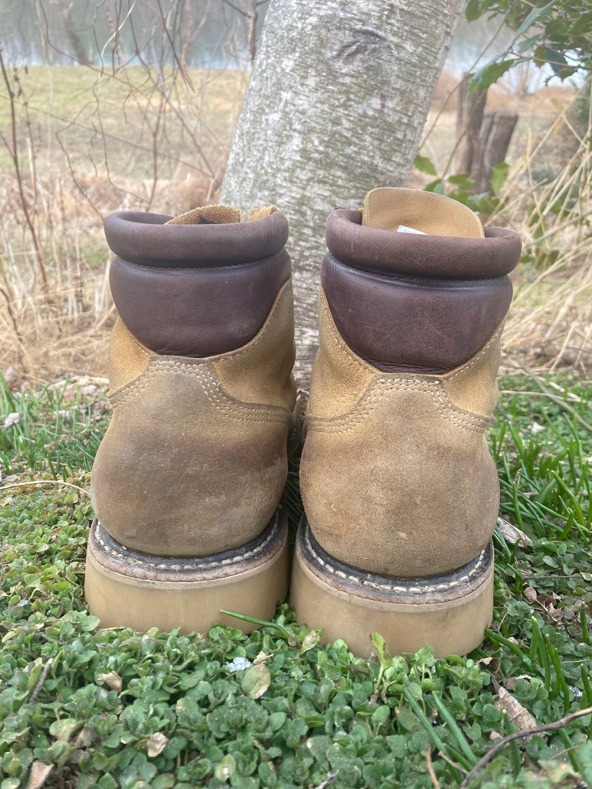 Photo by Chhh1984 on March 2, 2026 of the White's X Filson Shop Boot in Seidel Natural Suede.