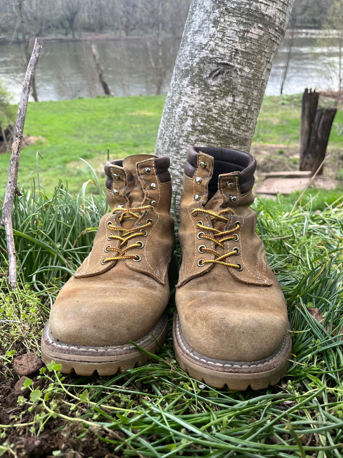 Photo by Chhh1984 on April 5, 2026 of the White's X Filson Shop Boot in Seidel Natural Suede.