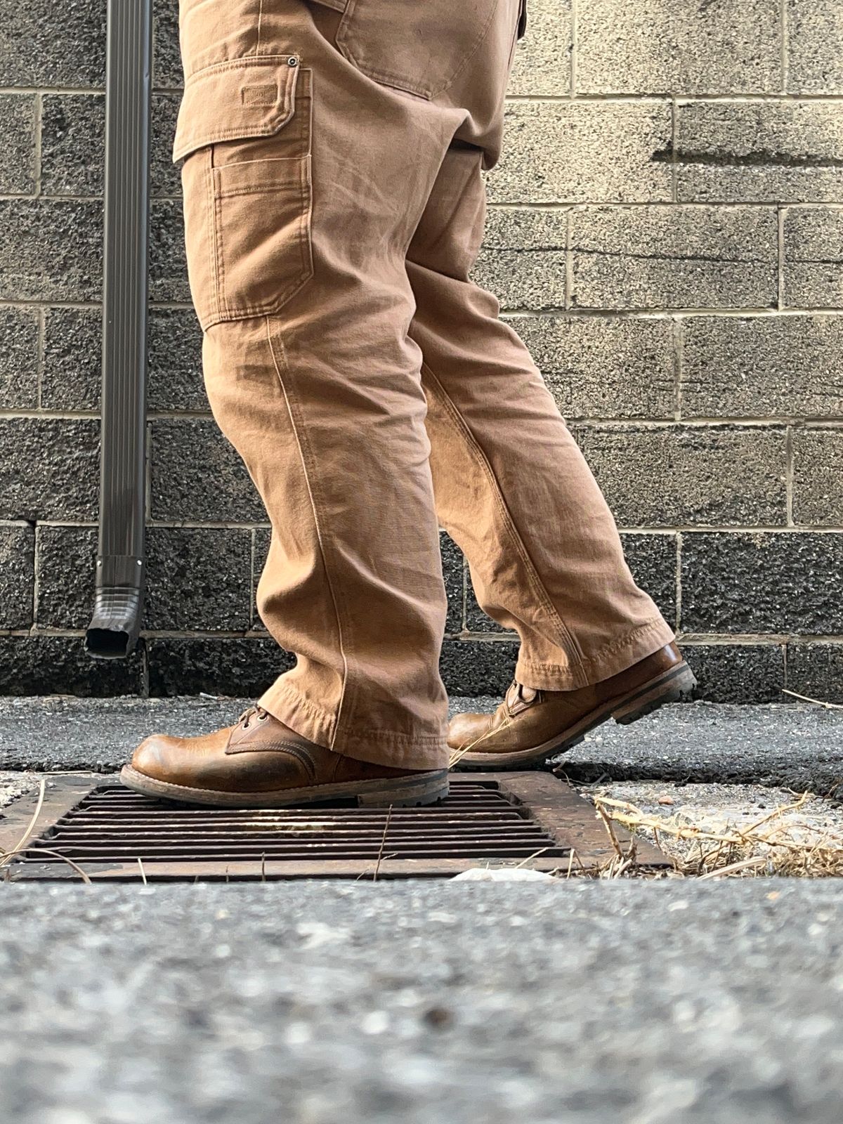 Photo by chhh1984 on March 7, 2025 of the Truman Plain Toe Boot in Horween Natural Cypress.