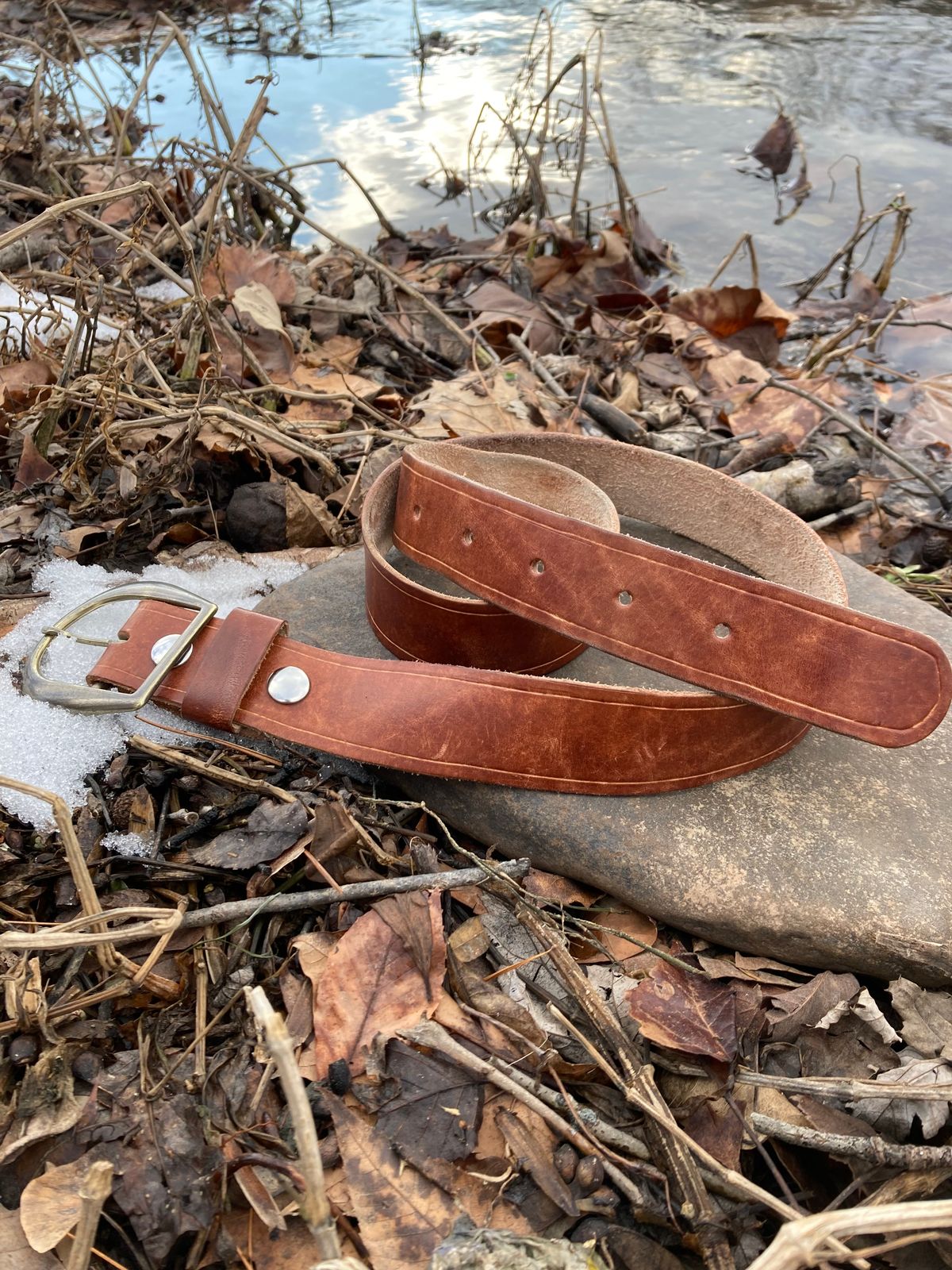 Photo by Chhh1984 on December 4, 2025 of the Self-Made T B Special in Veg Tan Double Shoulder.