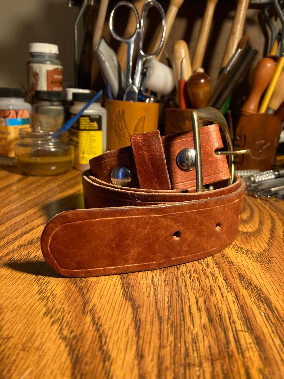 Photo by Chhh1984 on March 5, 2026 of the Self-Made T B Special in Veg Tan Double Shoulder.