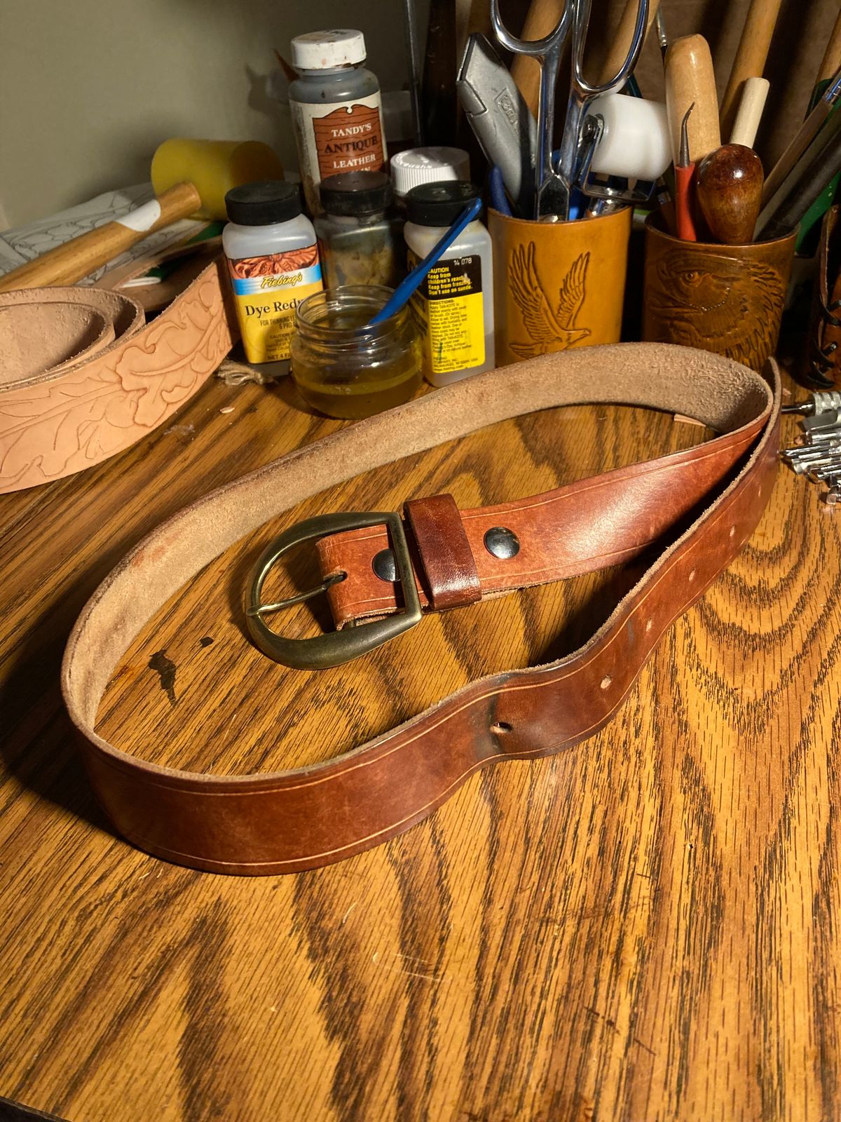 Photo by Chhh1984 on March 5, 2026 of the Self-Made T B Special in Veg Tan Double Shoulder.