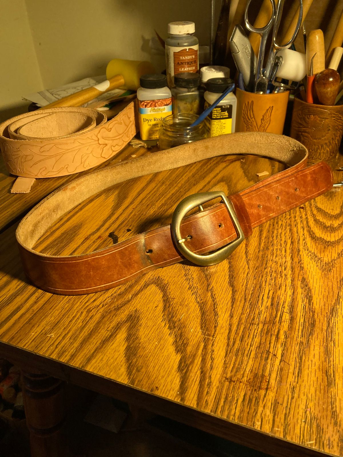 Photo by Chhh1984 on March 5, 2026 of the Self-Made T B Special in Veg Tan Double Shoulder.