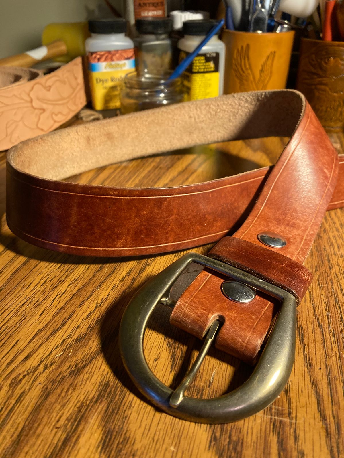 Photo by Chhh1984 on March 5, 2026 of the Self-Made T B Special in Veg Tan Double Shoulder.