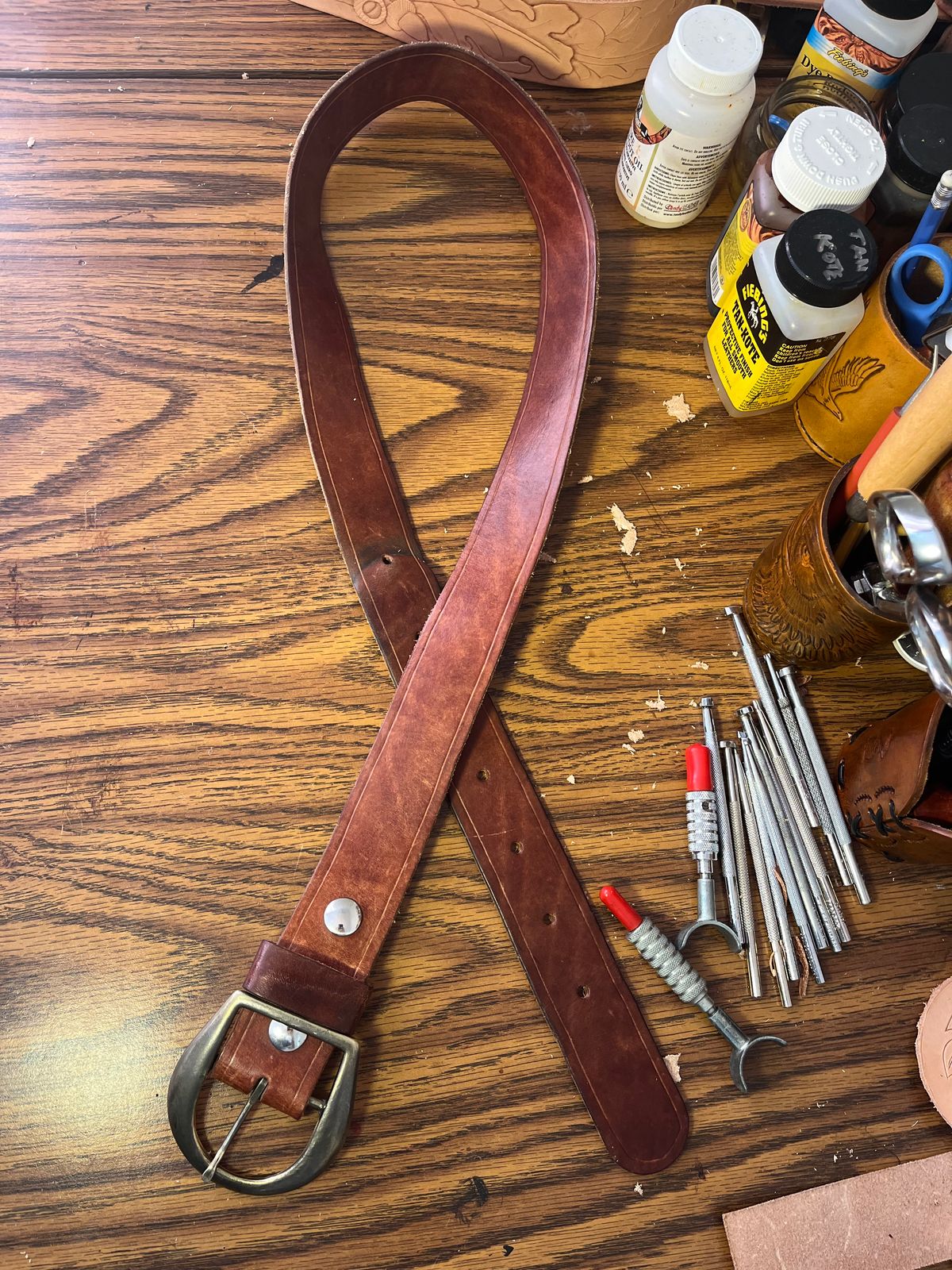 Photo by Chhh1984 on April 5, 2026 of the Self-Made T B Special in Veg Tan Double Shoulder.