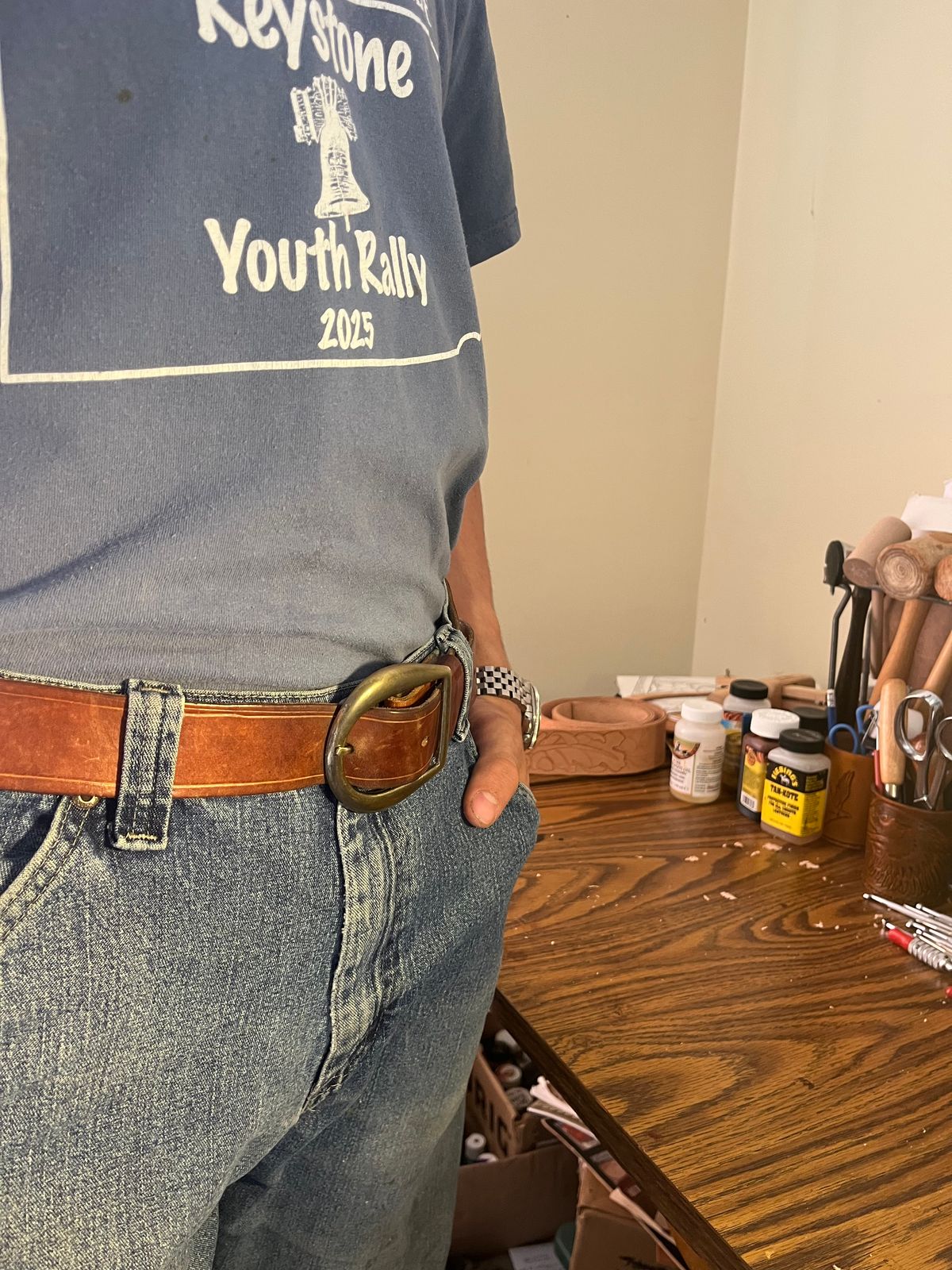 Photo by Chhh1984 on April 5, 2026 of the Self-Made T B Special in Veg Tan Double Shoulder.