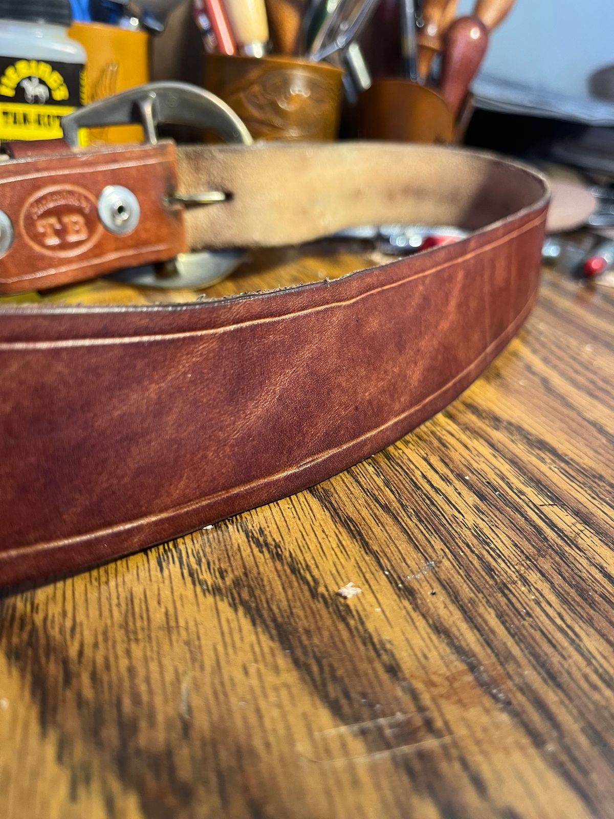 Photo by Chhh1984 on April 5, 2026 of the Self-Made T B Special in Veg Tan Double Shoulder.