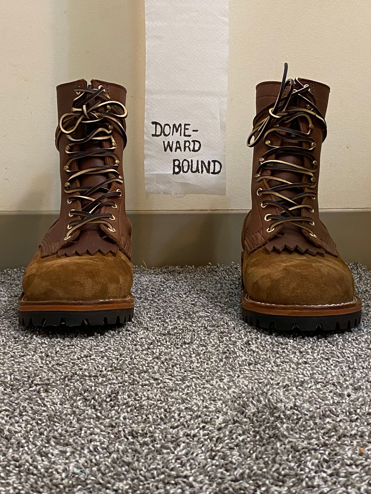 Photo by chhh1984 on October 1, 2023 of the Nicks BuilderPro in Seidel 1964 Brown Roughout.