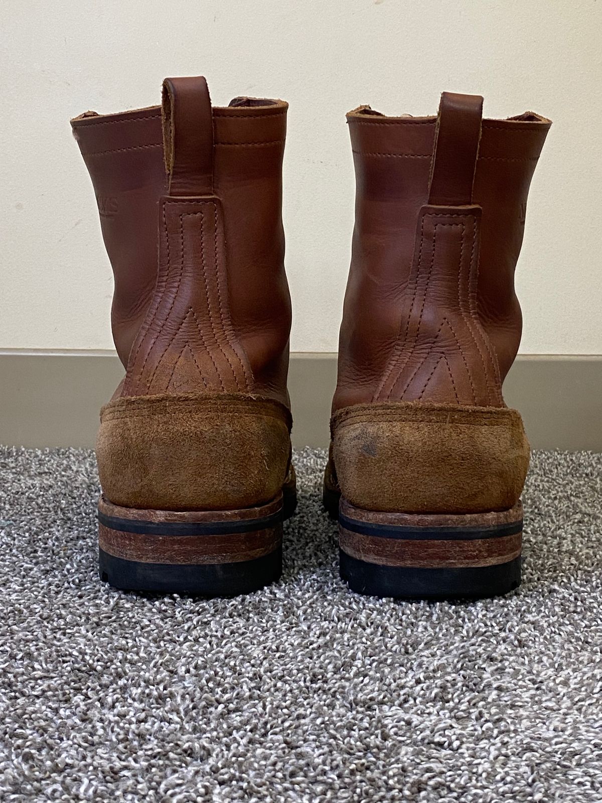 Photo by chhh1984 on November 1, 2023 of the Nicks BuilderPro in Seidel 1964 Brown Roughout.