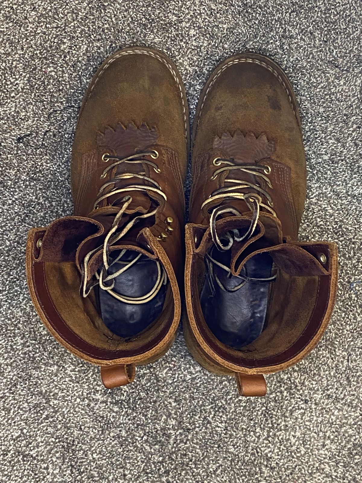 Photo by chhh1984 on December 5, 2023 of the Nicks BuilderPro in Seidel 1964 Brown Roughout.