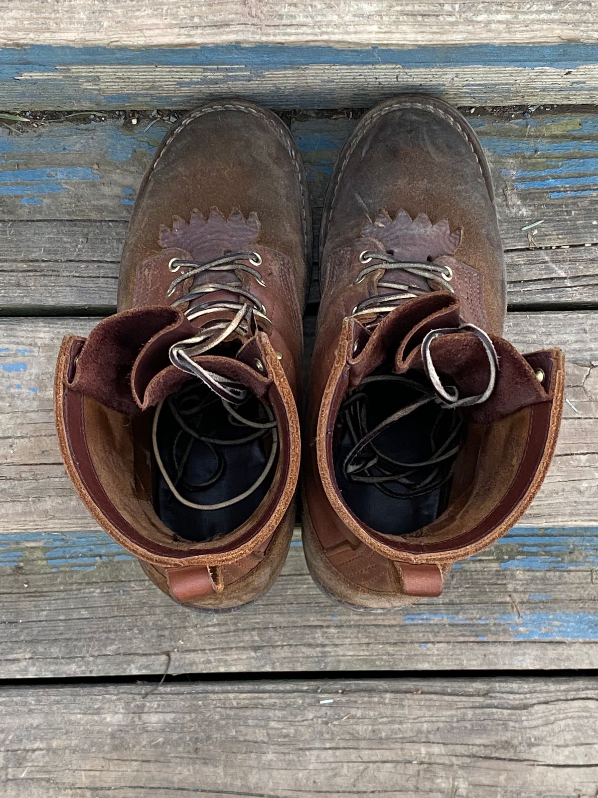 Photo by chhh1984 on January 4, 2024 of the Nicks BuilderPro in Seidel 1964 Brown Roughout.