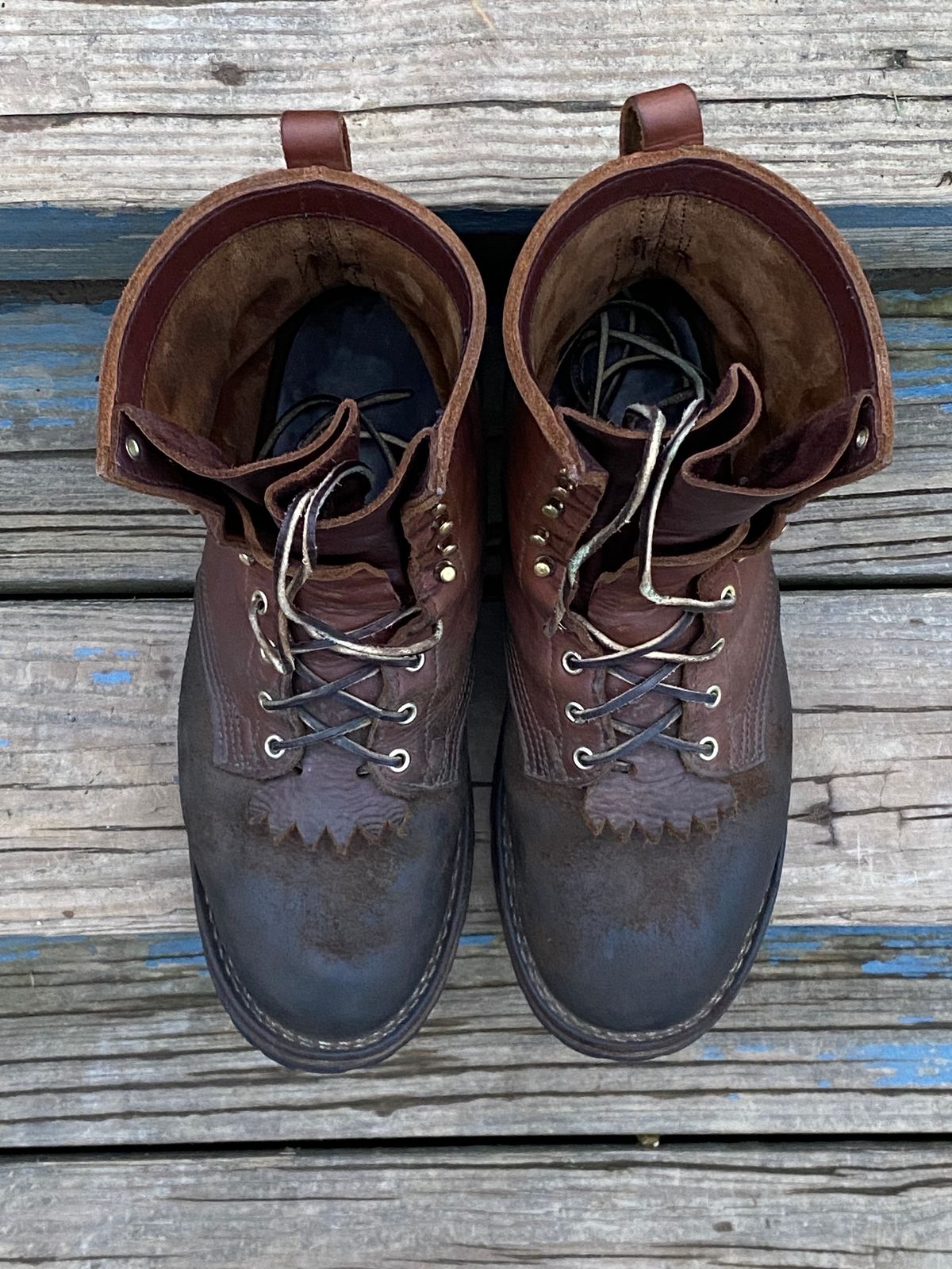 Photo by chhh1984 on February 1, 2024 of the Nicks BuilderPro in Seidel 1964 Brown Roughout.