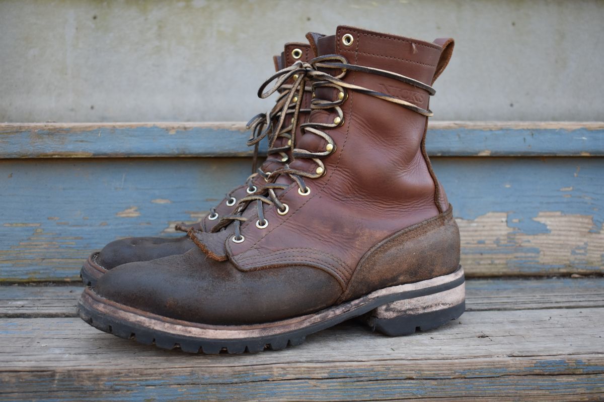 Photo by chhh1984 on March 1, 2024 of the Nicks BuilderPro in Seidel 1964 Brown Roughout.