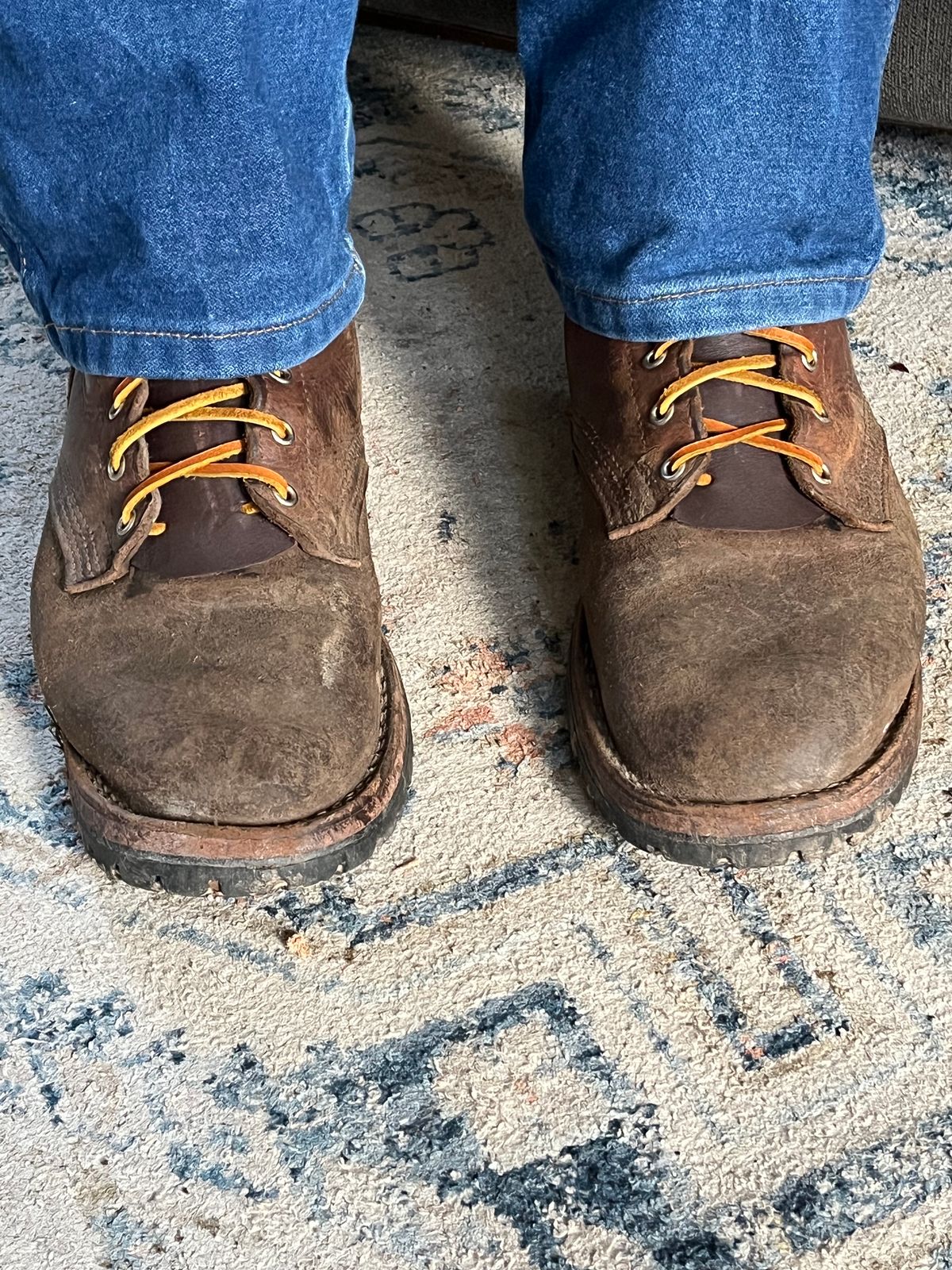 Photo by chhh1984 on December 21, 2024 of the Nicks BuilderPro in Seidel 1964 Brown Roughout.