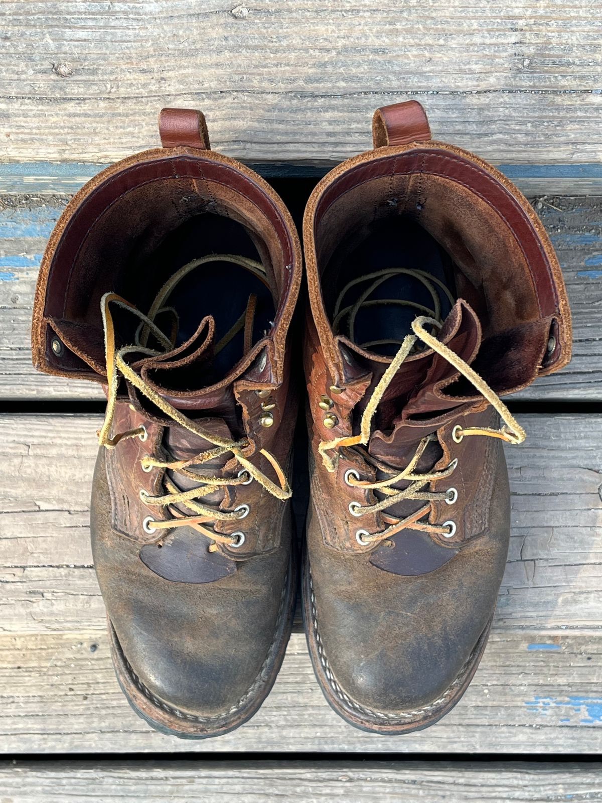 Photo by Chhh1984 on September 20, 2025 of the Nicks BuilderPro in Seidel 1964 Brown Roughout.