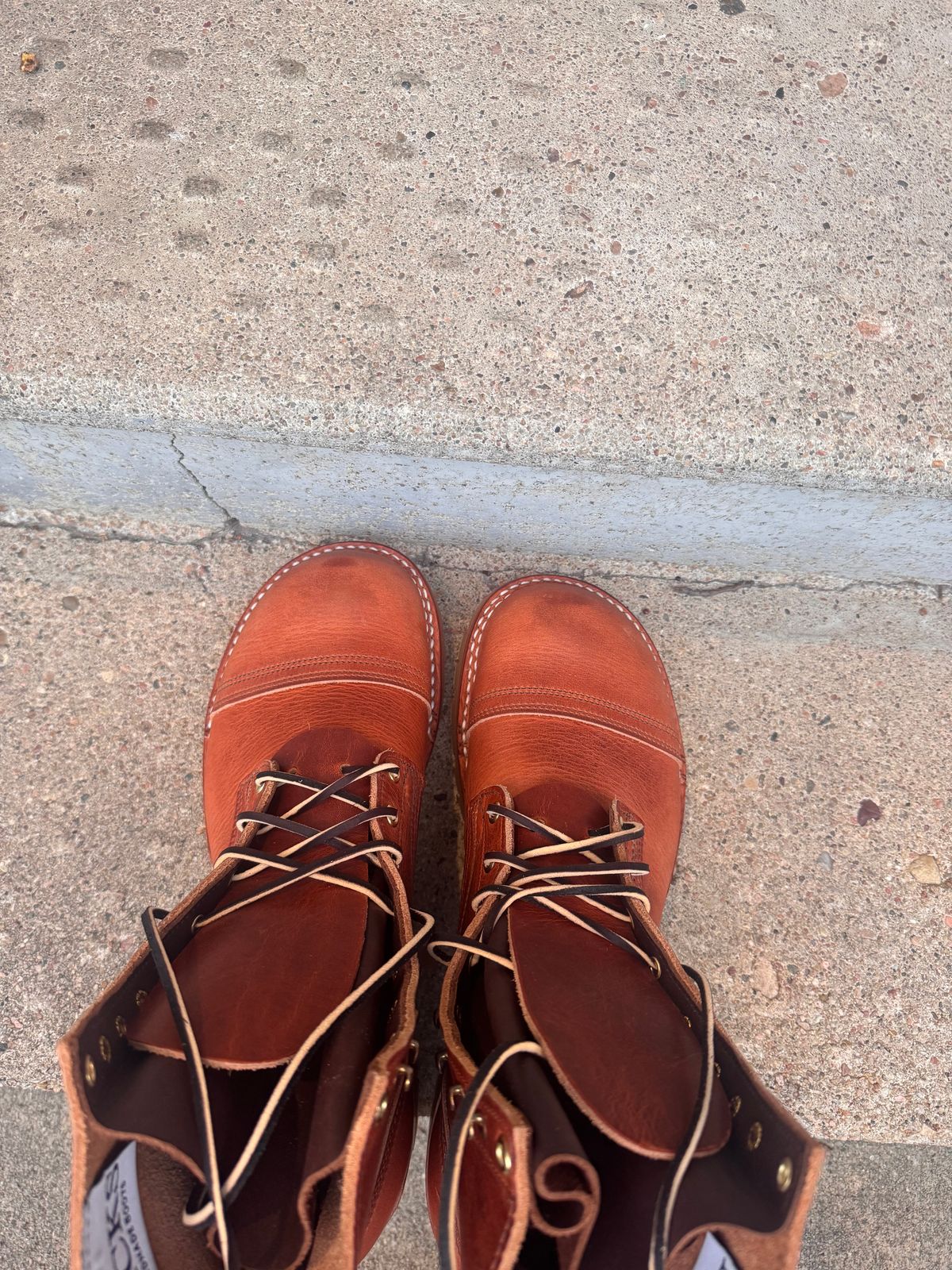 Photo by joji_k on October 2, 2025 of the Nicks DomePro in Horween English Tan Dublin.