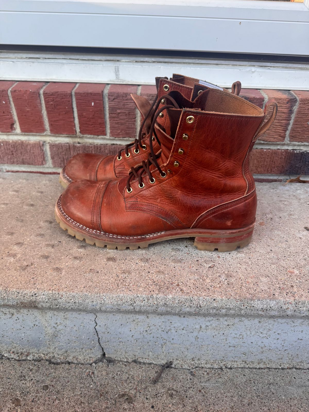 Photo by joji_k on December 3, 2025 of the Nicks DomePro in Horween English Tan Dublin.