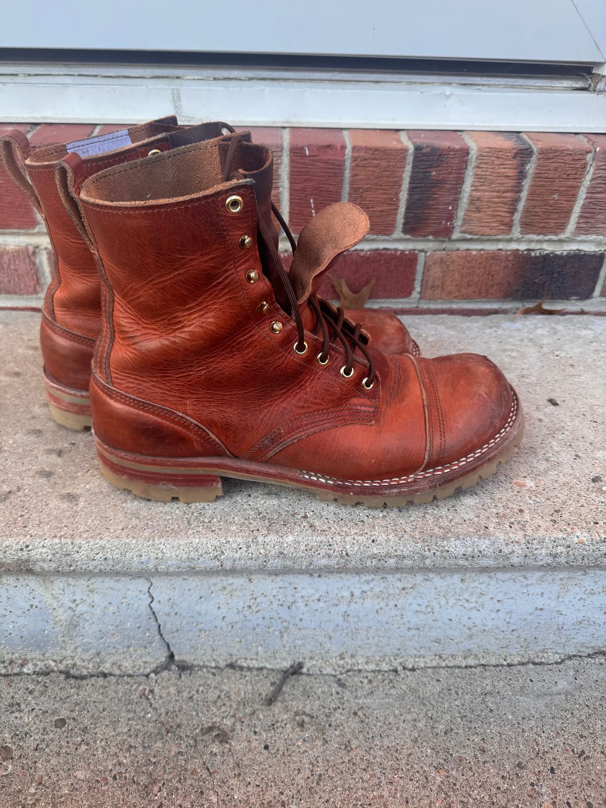 Photo by joji_k on December 3, 2025 of the Nicks DomePro in Horween English Tan Dublin.