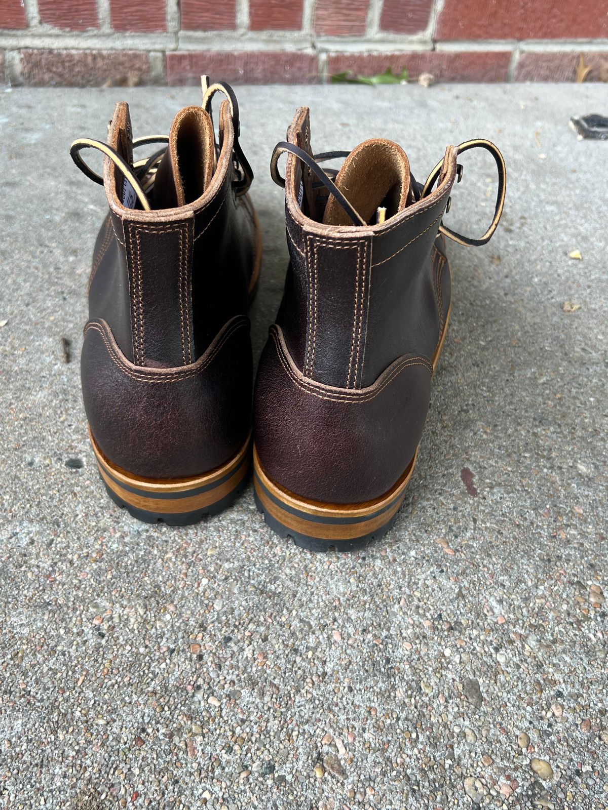 Photo by joji_k on November 6, 2023 of the Truman Service Boot in Horween Java Waxed Flesh.
