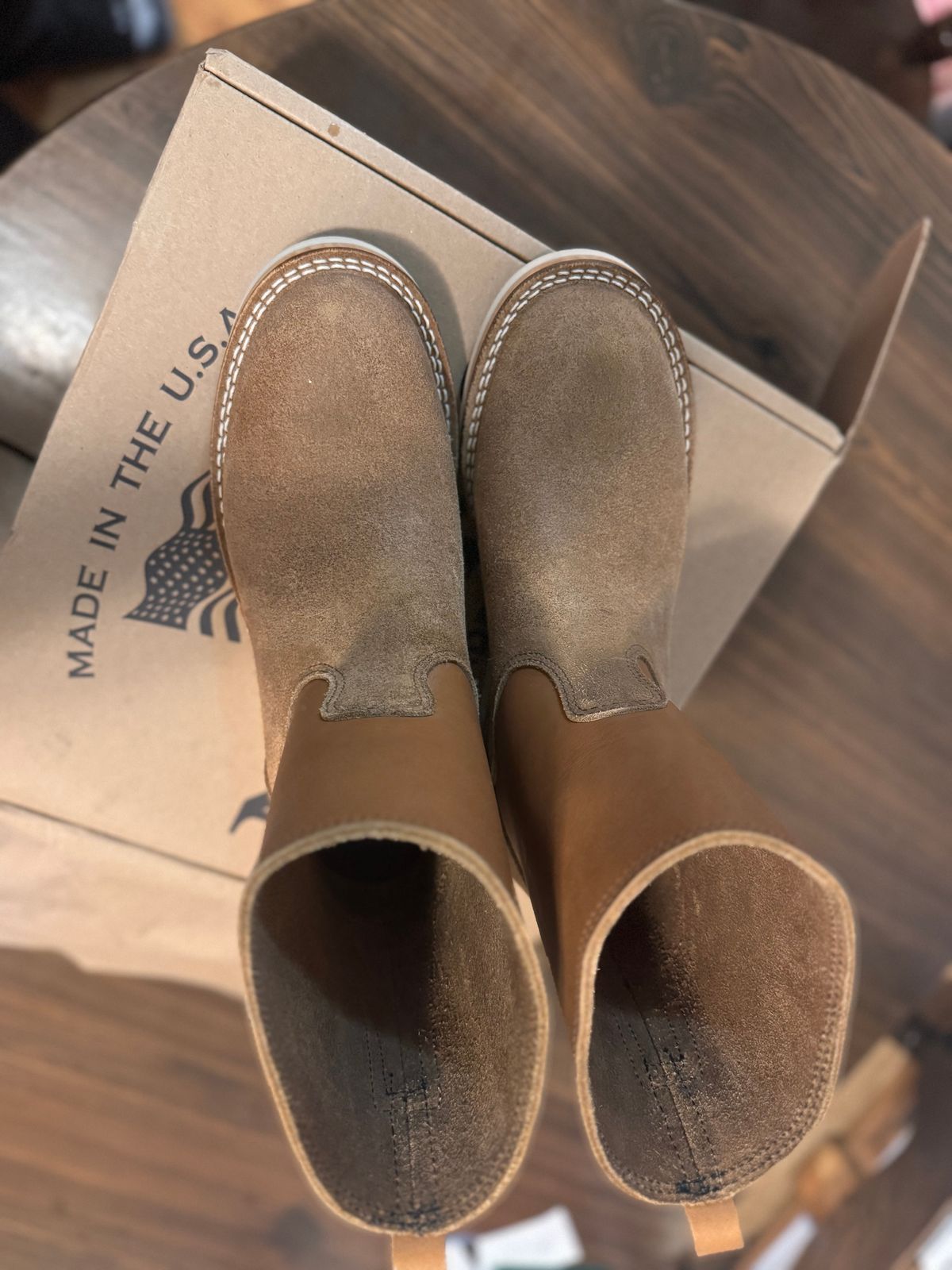 Photo by joji_k on October 1, 2024 of the Nicks Wellington in Seidel 1964 Tan Roughout & Seidel 1964 Tan.