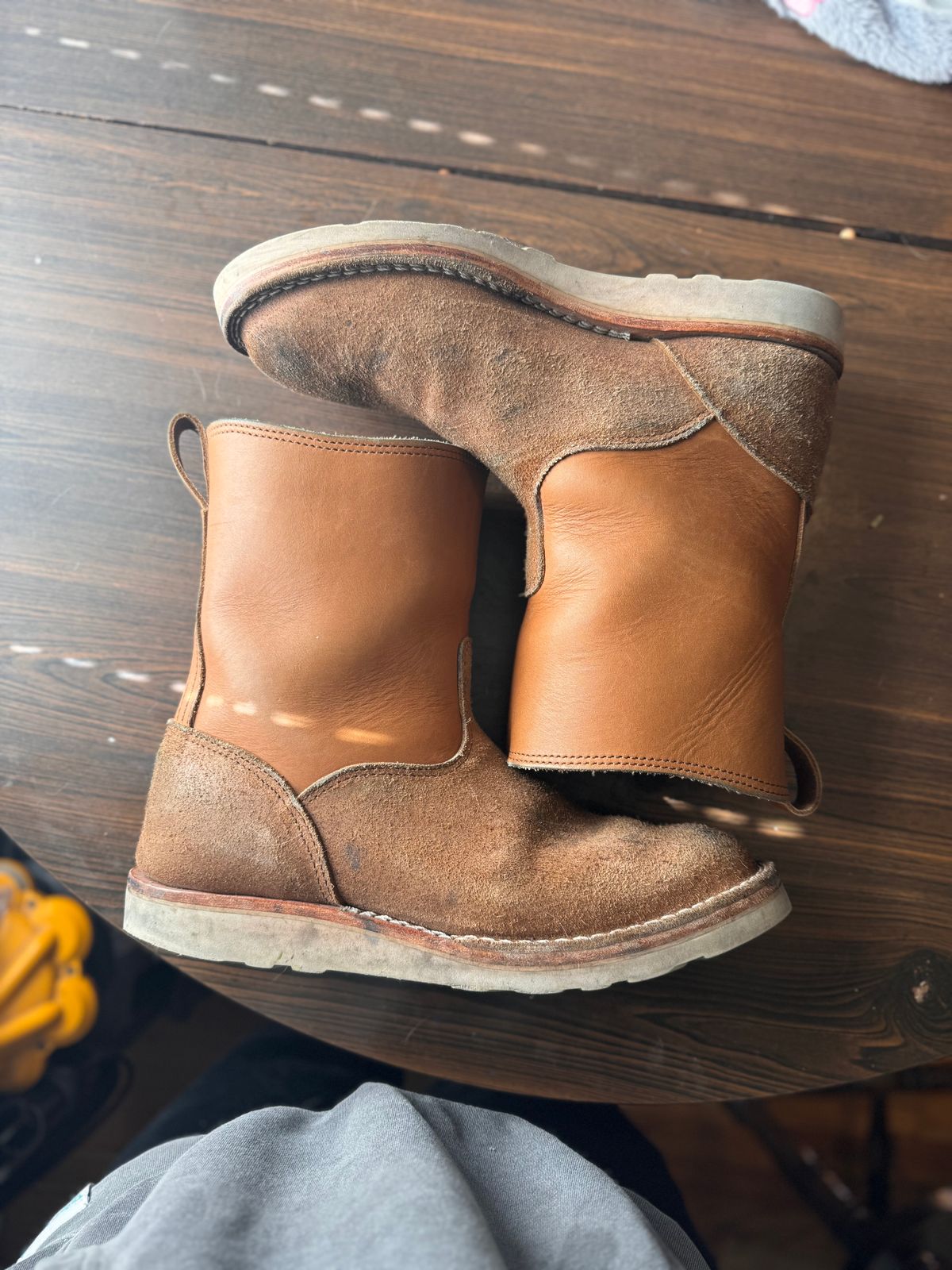 Photo by joji_k on November 3, 2024 of the Nicks Wellington in Seidel 1964 Tan Roughout & Seidel 1964 Tan.