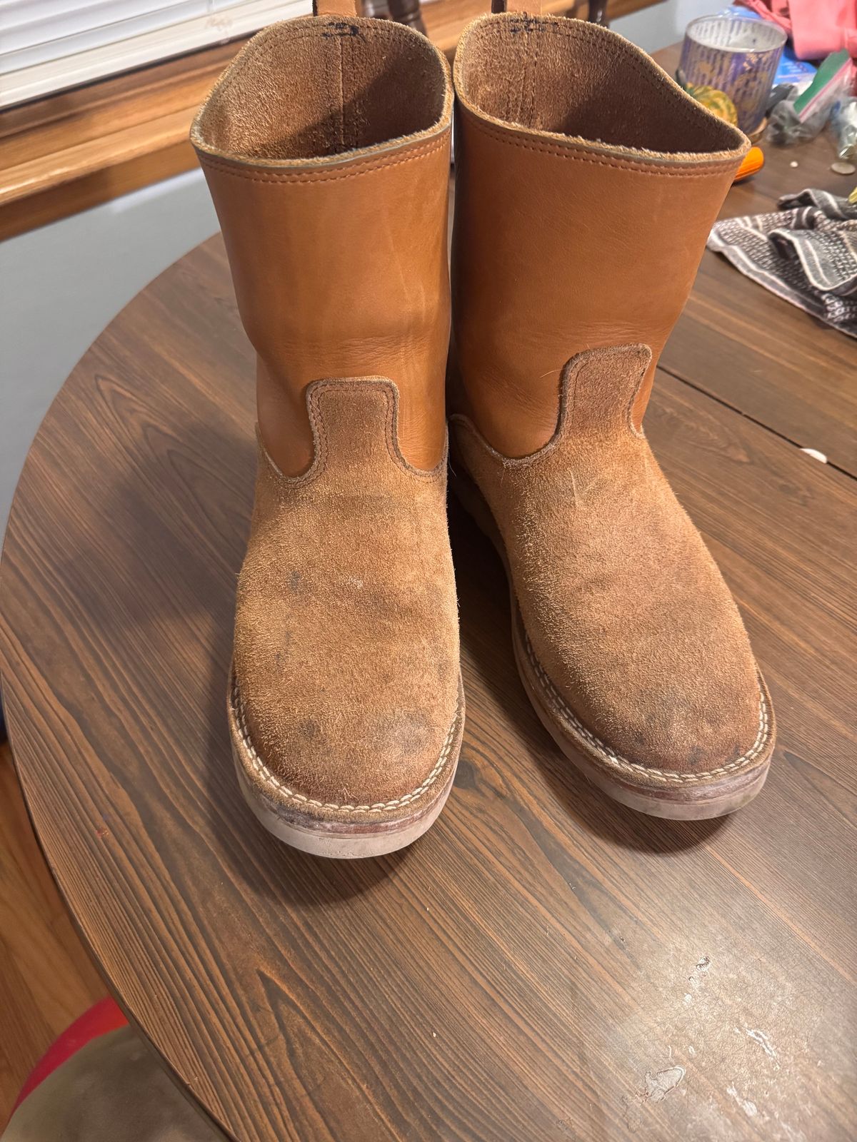 Photo by joji_k on December 3, 2024 of the Nicks Wellington in Seidel 1964 Tan Roughout & Seidel 1964 Tan.