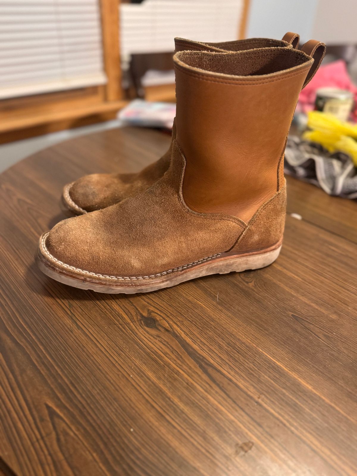 Photo by joji_k on December 3, 2024 of the Nicks Wellington in Seidel 1964 Tan Roughout & Seidel 1964 Tan.