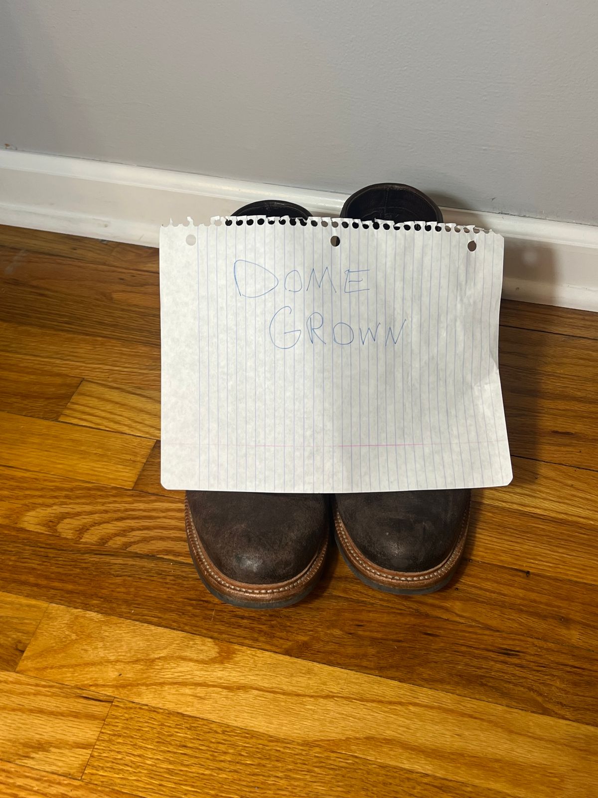 Photo by joji_k on November 6, 2023 of the Parkhurst The Allen in Dark Chocolate Roughout.