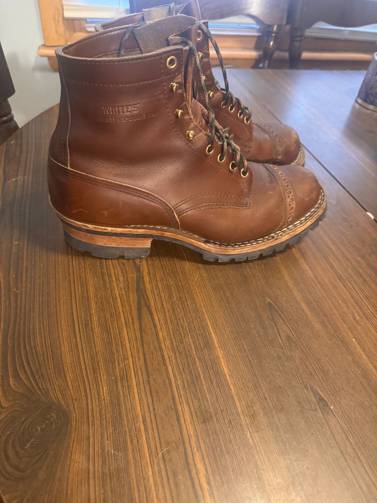 Photo by joji_k on January 3, 2025 of the White's Bounty Hunter in British Tan.