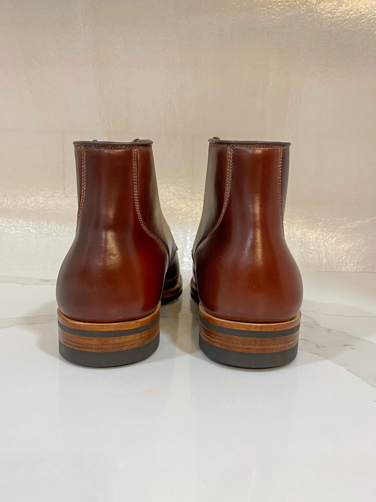 Photo by 3135movt on October 1, 2022 of the Viberg Service Boot in Horween Color 4 Shell Cordovan.