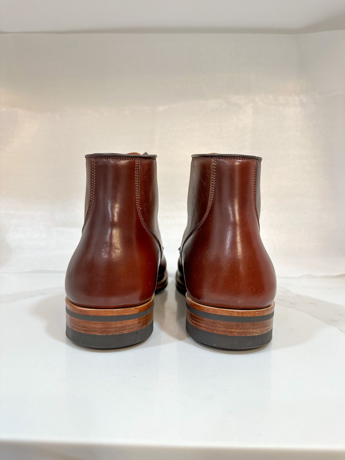 Photo by 3135movt on November 6, 2022 of the Viberg Service Boot in Horween Color 4 Shell Cordovan.