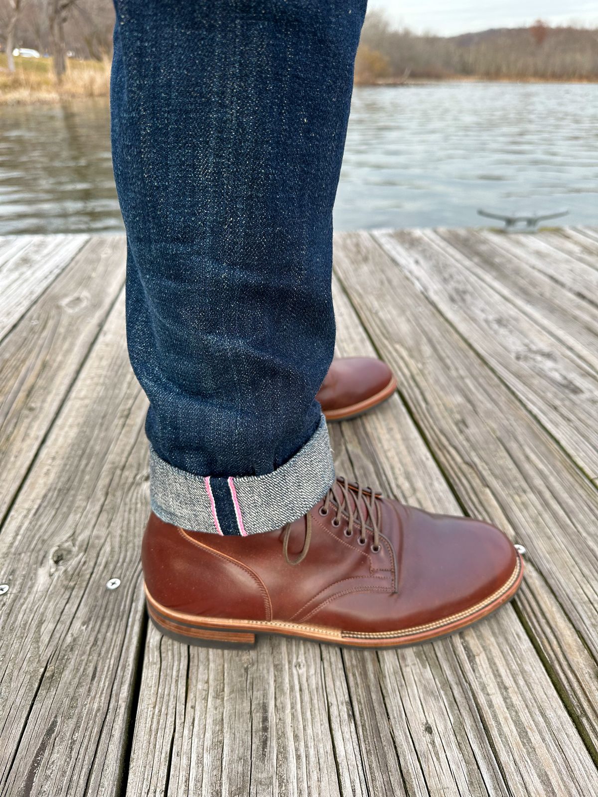 Photo by 3135movt on December 6, 2022 of the Viberg Service Boot in Horween Color 4 Shell Cordovan.