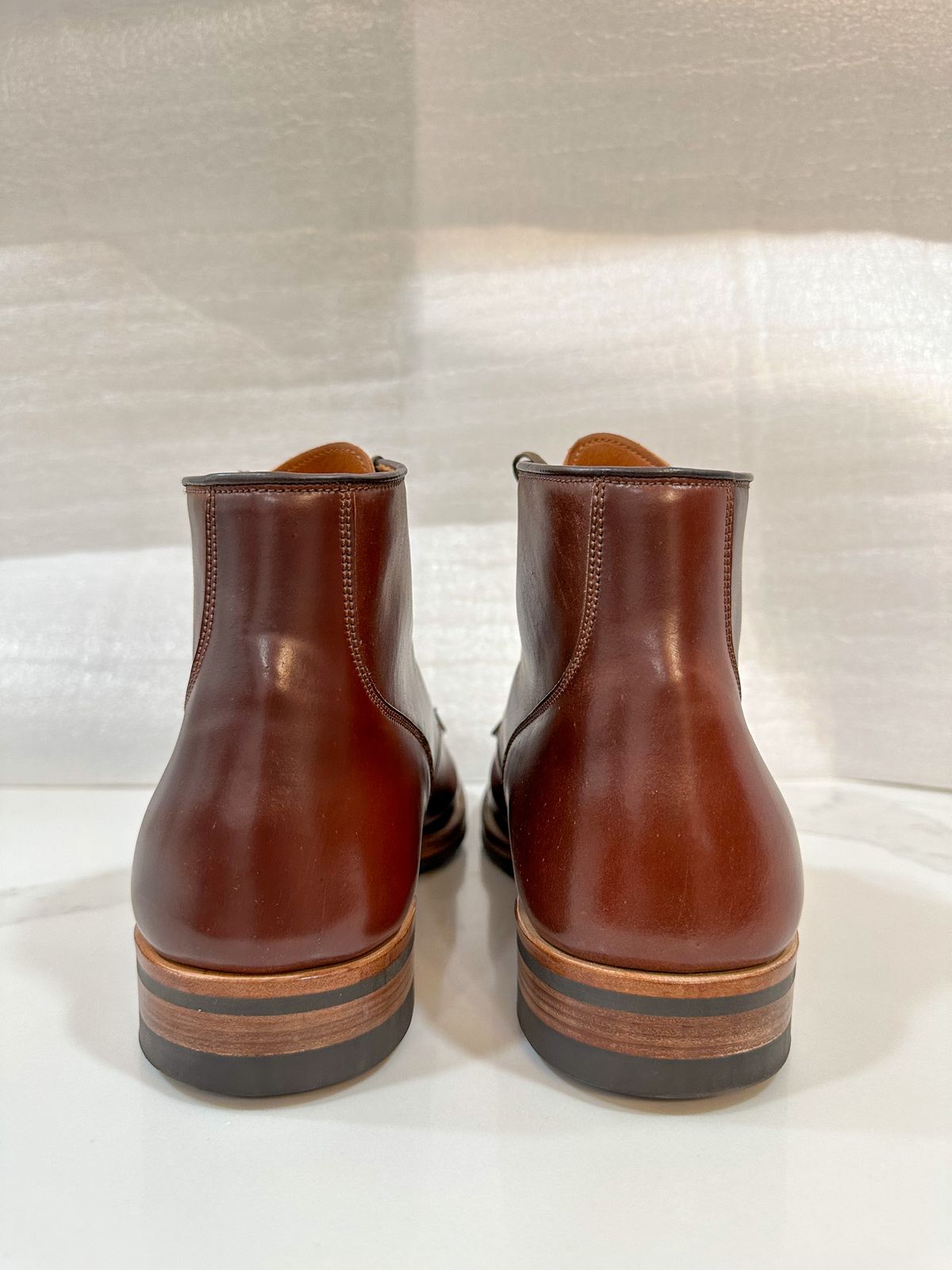 Photo by 3135movt on December 6, 2022 of the Viberg Service Boot in Horween Color 4 Shell Cordovan.