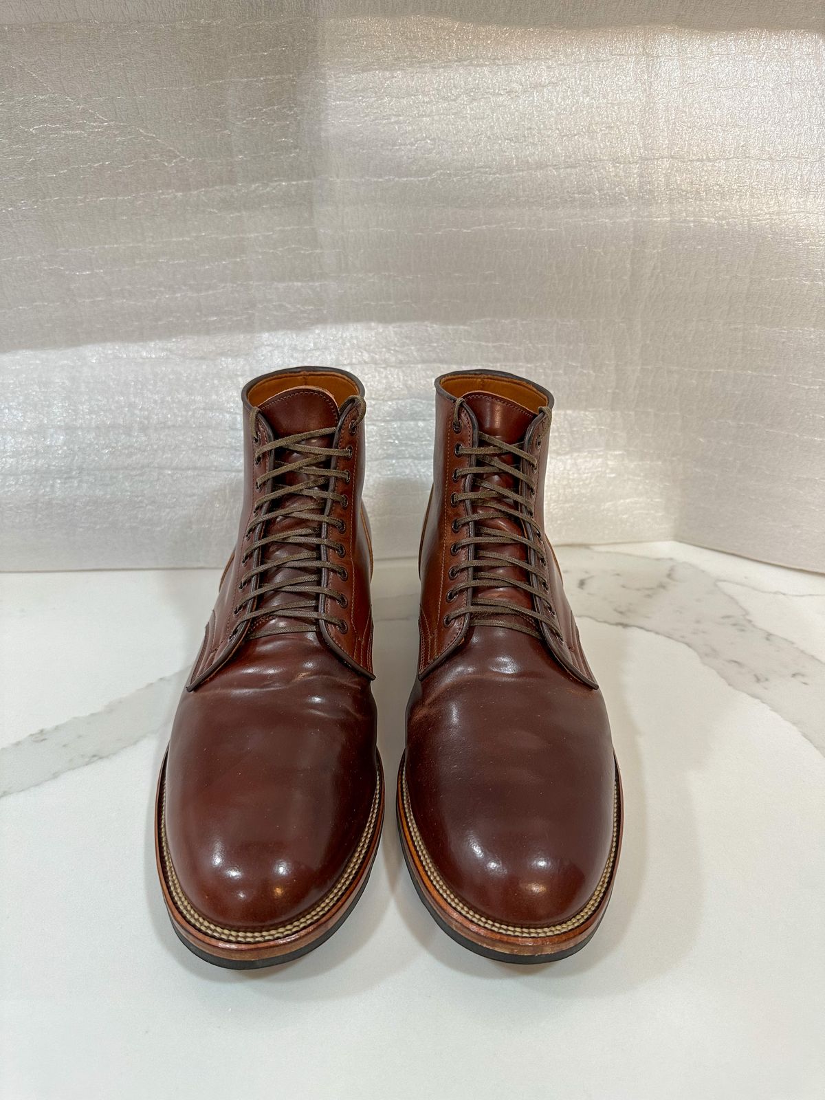 Photo by 3135movt on December 6, 2022 of the Viberg Service Boot in Horween Color 4 Shell Cordovan.