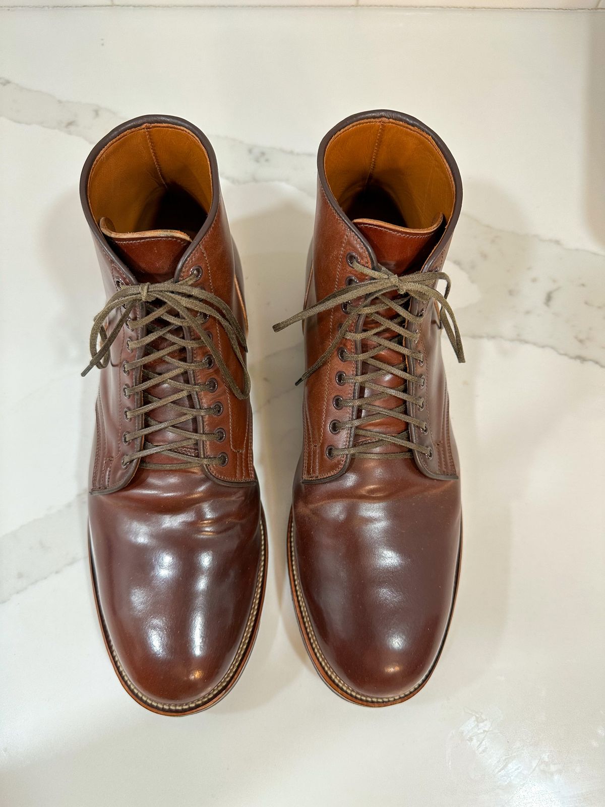 Photo by 3135movt on January 6, 2023 of the Viberg Service Boot in Horween Color 4 Shell Cordovan.