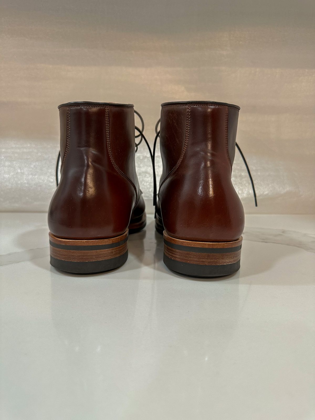 Photo by 3135movt on February 6, 2023 of the Viberg Service Boot in Horween Color 4 Shell Cordovan.