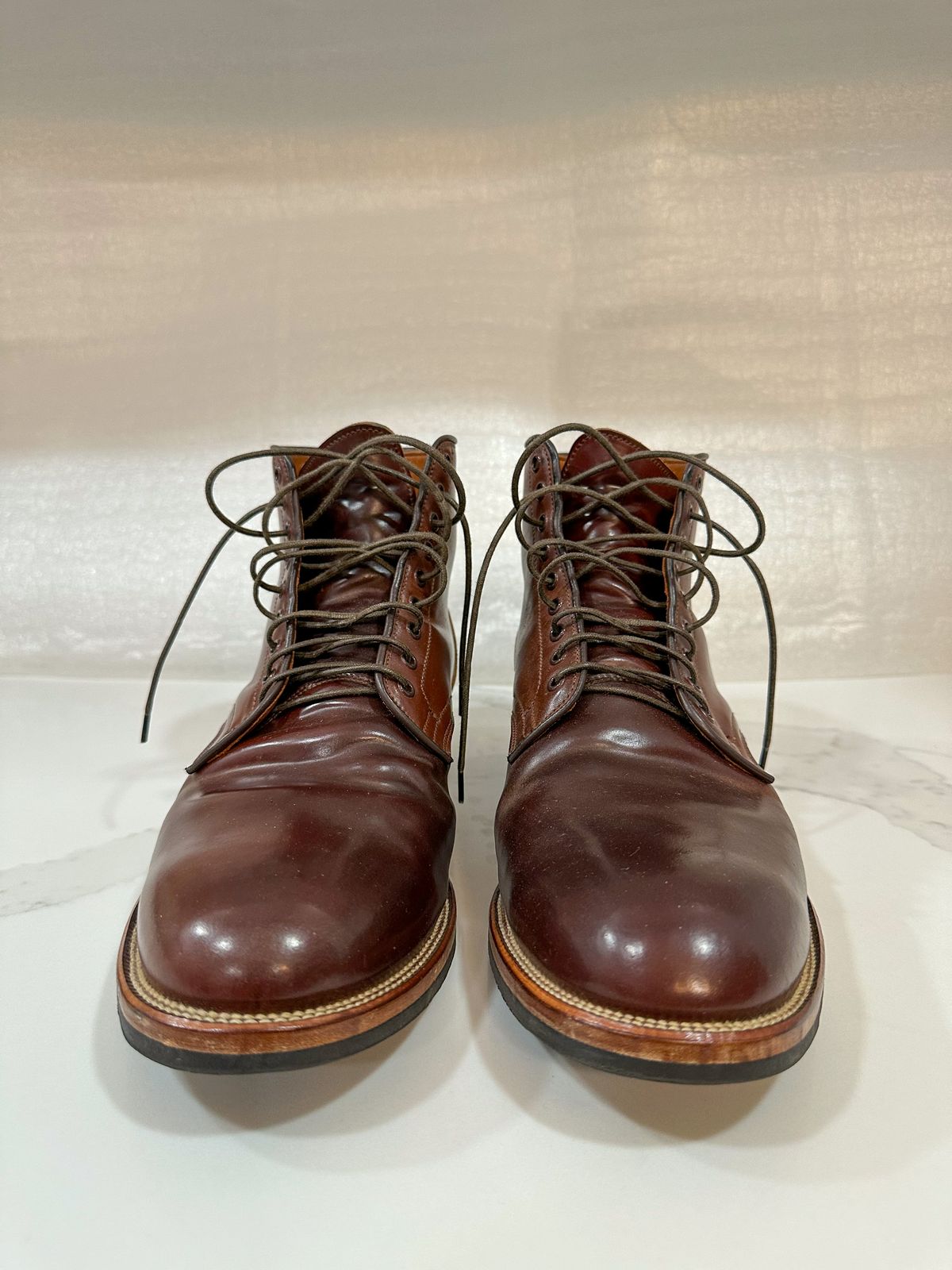 Photo by 3135movt on February 6, 2023 of the Viberg Service Boot in Horween Color 4 Shell Cordovan.