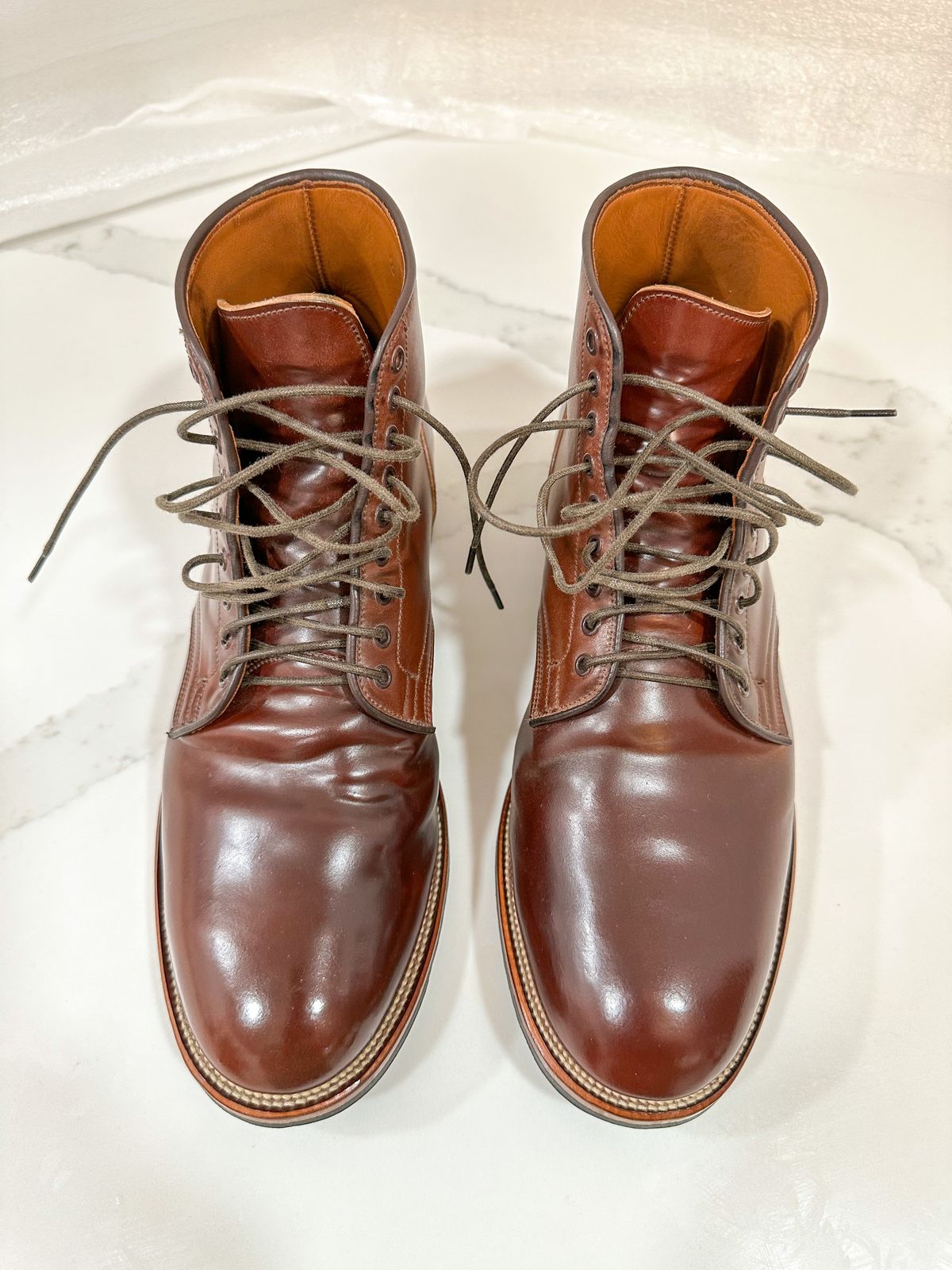 Photo by 3135movt on March 6, 2023 of the Viberg Service Boot in Horween Color 4 Shell Cordovan.