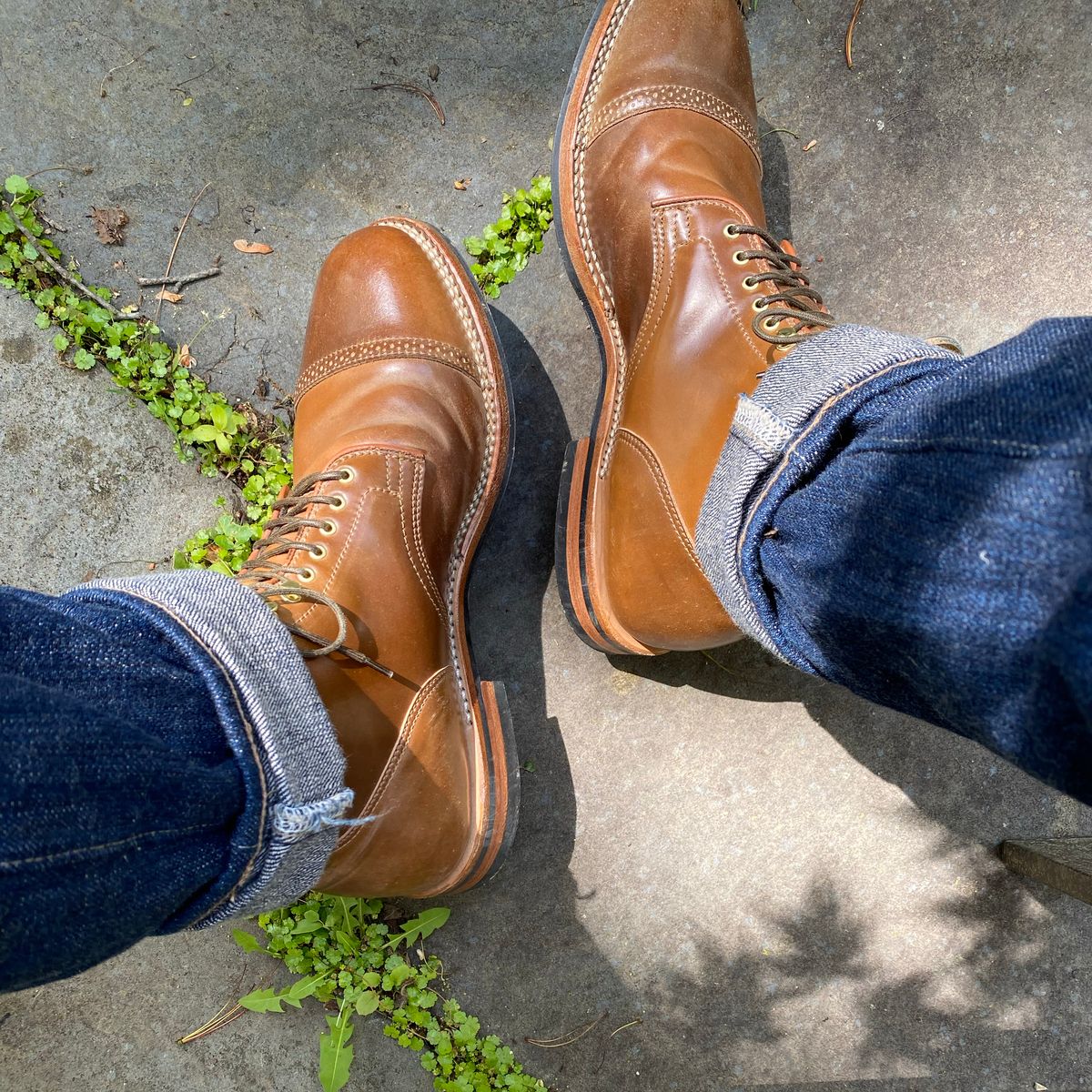 Photo by 3135movt on September 28, 2021 of the Viberg Service Boot in Horween Bourbon Shell Cordovan.