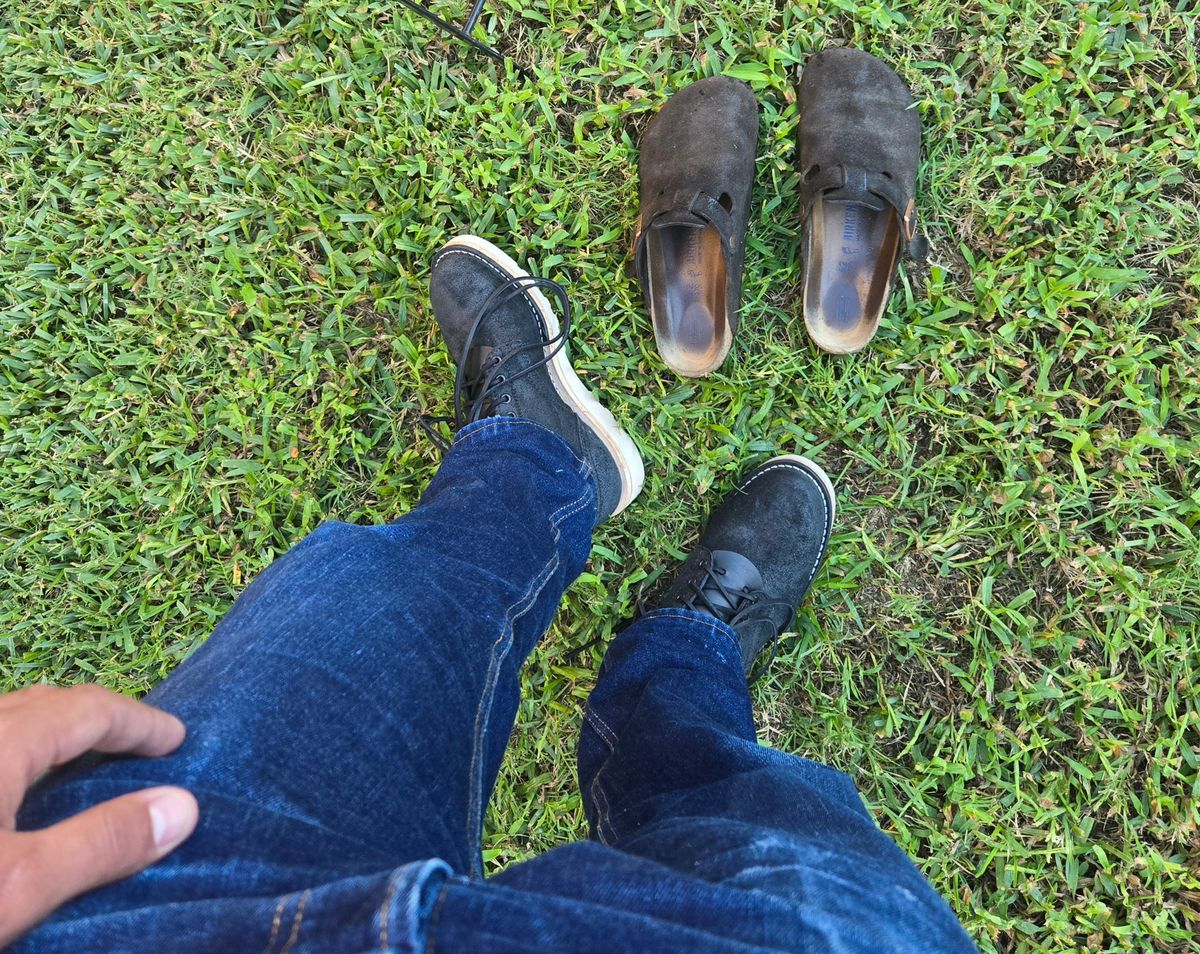 Photo by vestedmember on October 1, 2024 of the Nicks MH64 in Seidel MaxSupport Black Roughout.
