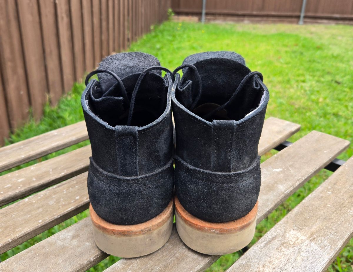 Photo by vestedmember on November 4, 2024 of the Nicks MH64 in Seidel MaxSupport Black Roughout.
