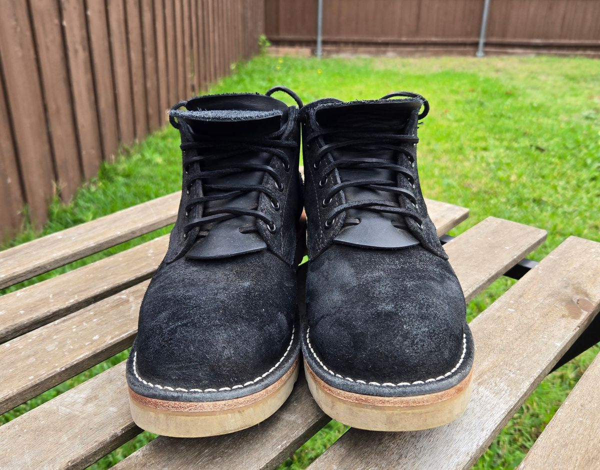 Photo by vestedmember on November 4, 2024 of the Nicks MH64 in Seidel MaxSupport Black Roughout.