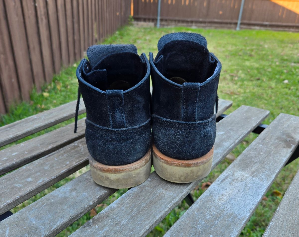 Photo by vestedmember on December 3, 2024 of the Nicks MH64 in Seidel MaxSupport Black Roughout.
