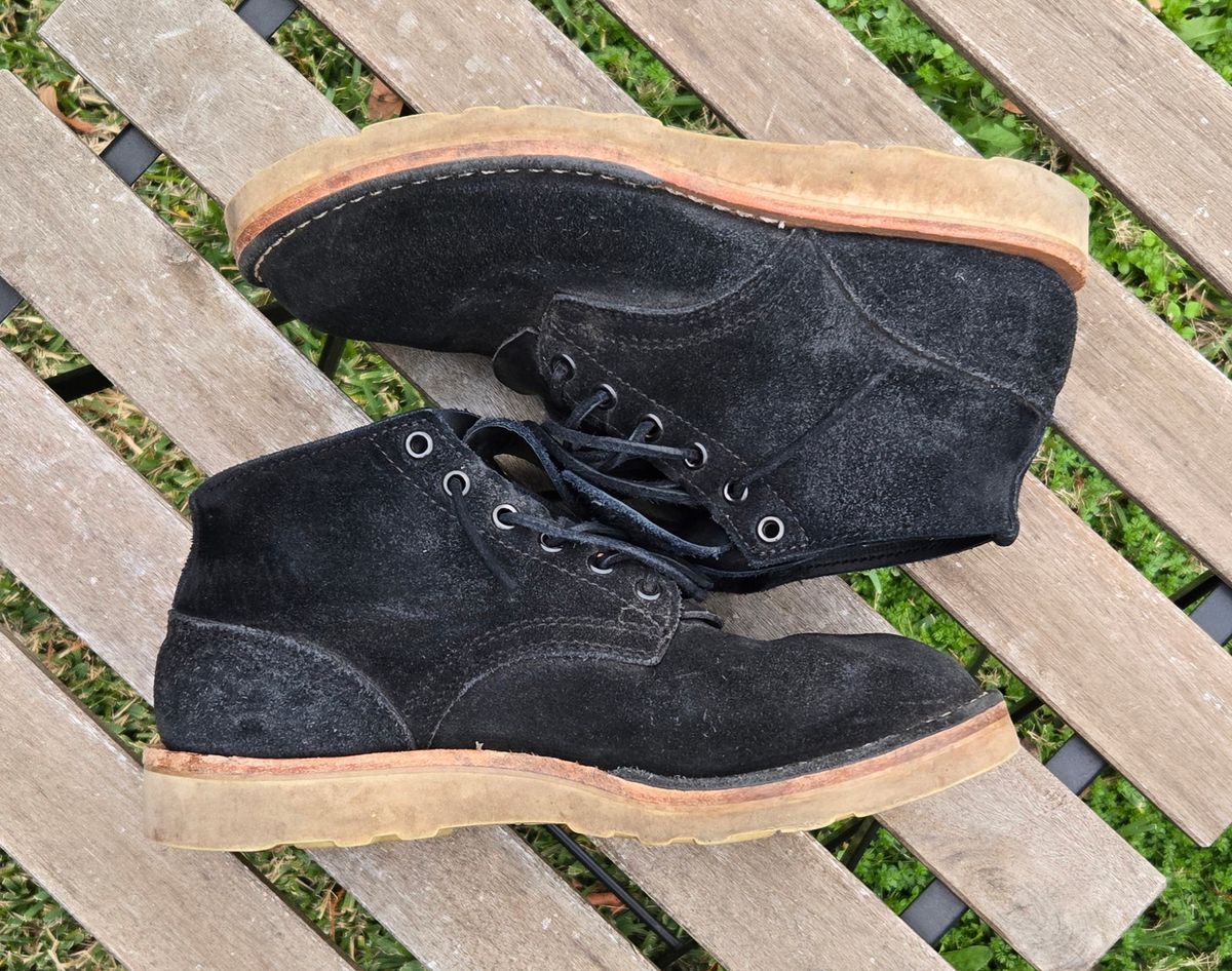 Photo by vestedmember on January 4, 2025 of the Nicks MH64 in Seidel MaxSupport Black Roughout.