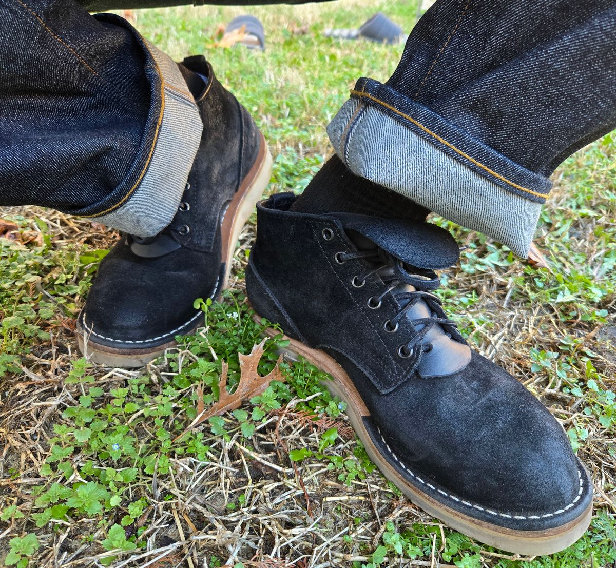 Photo by vestedmember on February 3, 2025 of the Nicks MH64 in Seidel MaxSupport Black Roughout.